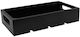 Acacia Wood Buffet Box with Handles GN1/3x7cm Depth Black Tablecraft TC Crate13BK