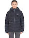 Women's for Hiking Short Puffer Jacket for Winter with Hood Beluga