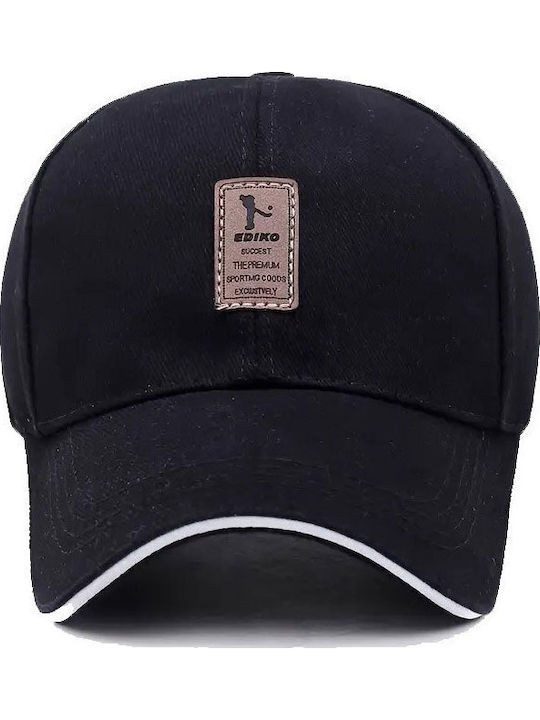 Luciano Faketti Baseball Cap 100% Atmungsaktive Sonnenhut Herren & Damen Freizeit Outdoor Golf Hut Schwarz