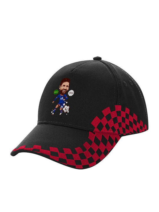 Lionel Messi Drawing Adult Cap Ultimate Black R...