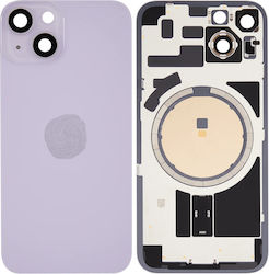 Back Glass Steel Plate Magnets Magsafe & Camera Lens iPhone 14 Plus Purple Back Glass Steel Plate Magnets Magsafe & Camera Lens iPhone 14 Plus Purple