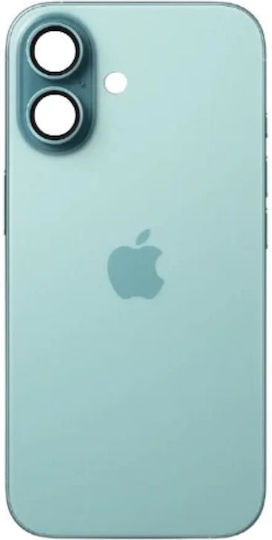 Πίσω Γυαλί Ατσάλινη Πλάκα Μαγνήτες Magsafe & Camera Lens Iphone 16 Plus Teal