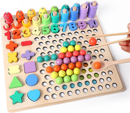 Montessori Εκπαιδευτικό Παιχνίδι Γράμματα & Αριθμοί από Ξύλο