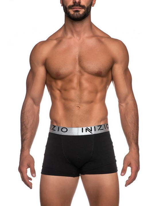 Inizio Men's Boxer Black/Silver