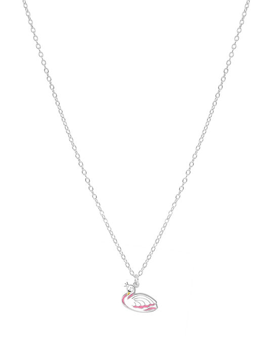 Сребърно колие Marea Silver за момичета D03607-am