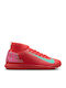 Mercurial Superfly 10 Club TF Kids Soccer Cleats & Shoes with Turf Ember Glow / Aurora Green