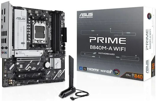 Asus PRIME B840M-A WIFI Дънна платка Micro ATX с AMD AM5 Сокет