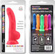 Realistisches Dildo mit Hoden und Saugnapf Rot 21.7cm
