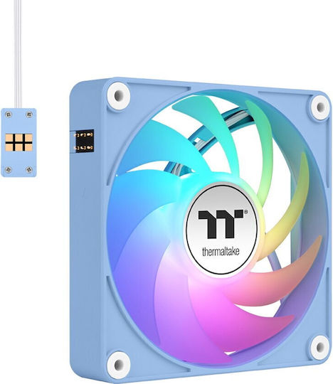 Thermaltake CT140 EX Case Fan (1800rpm / 90.3cfm) με ARGB Φωτισμό και Σύνδεση 4-Pin PWM 3τμχ Hydrangea Blue