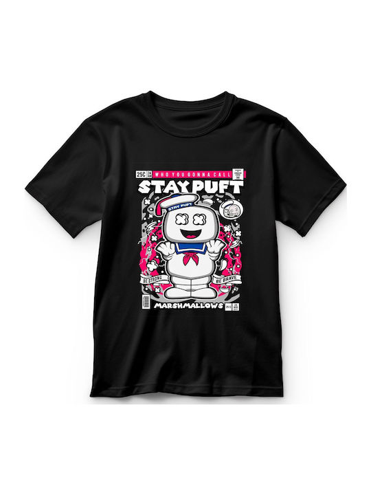 Kids' T-shirt Black Stay Puft Marshmallowman