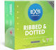 EXS Προφυλακτικά Ribbed & Dotted 48τμχ 56mm Λεπτά για Φυσική Αίσθηση με Ραβδώσεις Natural