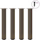 vidaXL Metallic Furniture Leg 4 Pieces Suitable...