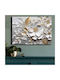 Πίνακας Καμβάς 895fna1207 100x70cm White-gold Wallity Οριζόντιοι Ξύλο Καμβάς