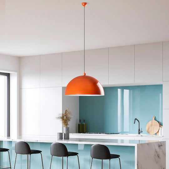 Opviq Kure Κρεμαστό Φωτιστικό Πορτοκαλί 60x60x135εκ. Opviq Kure Κρεμαστό Φωτιστικό Πορτοκαλί 60x60x135εκ.