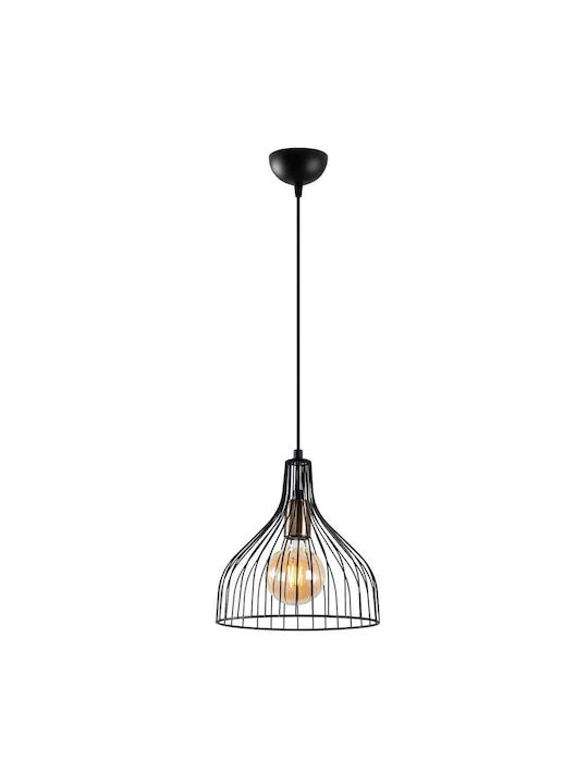 Opviq Cafu Pendant Light Black with Socket E27 25x25x123cm
