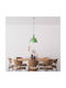 Opviq Kure Pendant Light Green with Socket E27 40x40x134cm