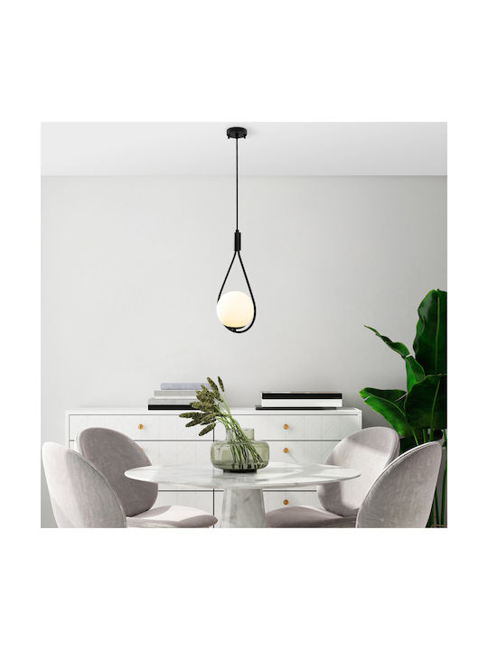 Opviq Black Pendant Light Black with Socket E27 20x15x136cm