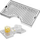 Vevor Kegerator Beer Drip Tray 304 Stainless Steel Keg Trays Non-Slip Pads