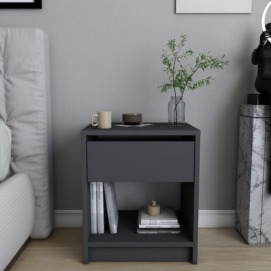 Sheridan Wooden Black Bedside Table 44.6x35.9x52.8cm Sheridan Wooden Black Bedside Table 44.6x35.9x52.8cm