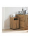 Office Storage Chipboard Cabinet Coffee L33xW38xH60cm