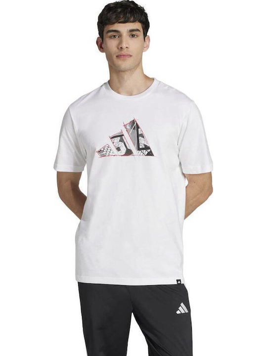 adidas Tricou sport Alb
