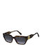 Marc Jacobs Women's Sunglasses with Brown Tartaruga Plastic Frame and Gray Gradient Lens MARC 809/S 086GB