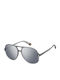 Polaroid Unisex Sunglasses with Gray Plastic Frame and Silver Mirror Lens PLD6217/S Bri/dg