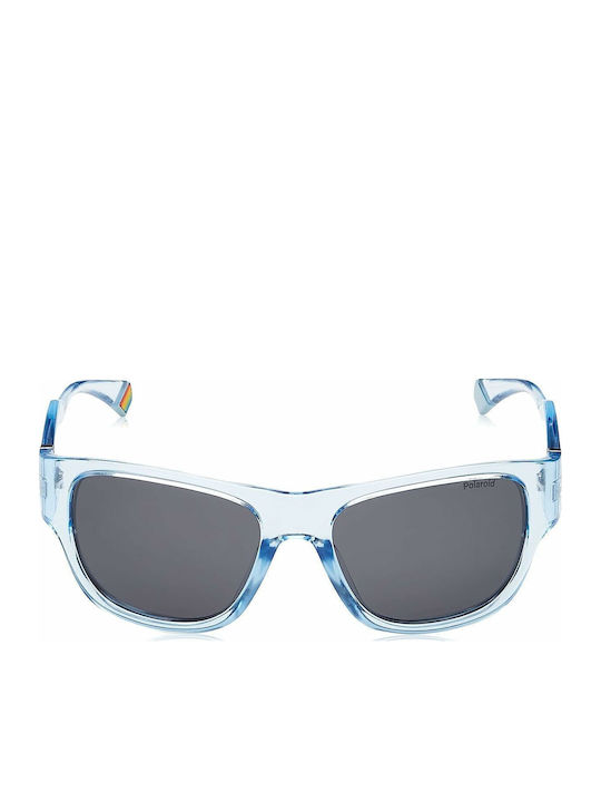Polaroid Unisex Sunglasses with Blue Plastic Fr...
