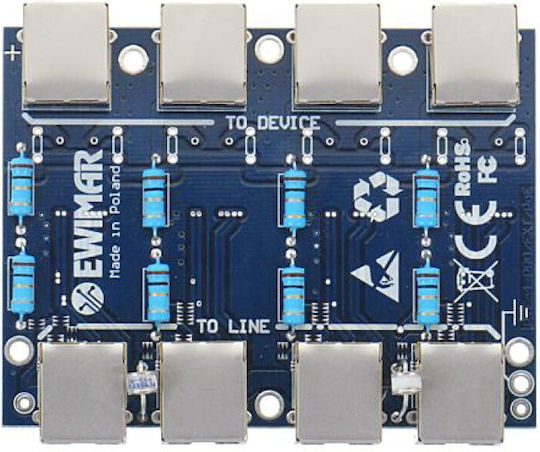 Erweiterter Überspannungsschutz LAN-Modul PoE-Schutz Ewimar PTF-54-EXT/PoE