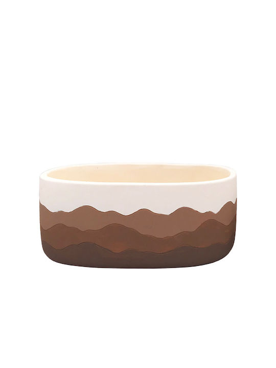 Marhome Planter Concrete Brown 24.8x13x10.7cm.