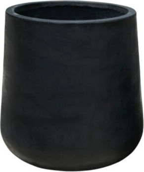 Harmony Γλάστρα Πήλινη Μαύρο 36.5x36.5x47εκ.