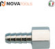 Novatools Ρακορ Θηλυκο 1/4″ 8mm 11085