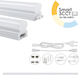 El199414 LED T5 Leuchte 16W|1600lm|3CCT 3000-4000-6500K mit Dip-Schalter|1187x22,5xH36mm Enjoysimplicity +Kabel 1m +Kabel 15cm