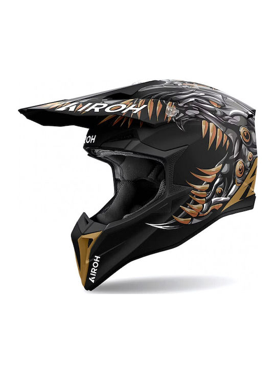 Airoh Wraaap Cyborg matt Motorradhelm Motocross ECE 22.06 1260gr