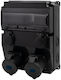 Comutator Negru Cutie 12m Prize Scenice 16a/3p 32a/3p 2x230v F3.2897