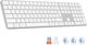 Meetion ikey K230 Kabellos Bluetooth Nur Tastatur Englisch US Weiß