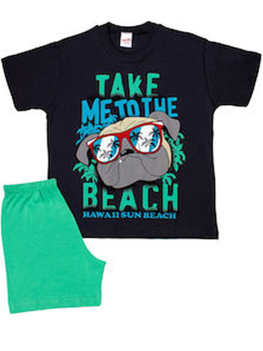 Minerva Kids' Pajamas Summer Gray Bulldog