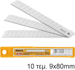 Ingco Λάμες Φαλτσέτας 9mmx80mm 10τεμ Hknsb0901