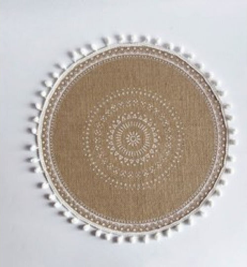 Etoile Placemats Rotund Din paie 1buc Etoile Placemats Rotund Din paie 1buc