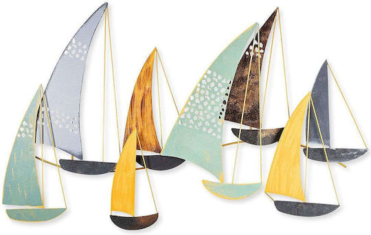 Wallity Wall Decor Yavuz Multicolour Made of Metallic 111x8x70cm