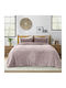 Lino Home Bettbezug Großes Doppelbett 220x240cm Stacy Lilac 800 GSMGsm