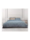 Epavlis Homeware Σετ Πάπλωμα Μονό 160x240εκ. 0606 Aqua 2τμχ