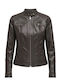 Only Women's Biker Artificial Leather Jacket for Spring or Autumn CAFE