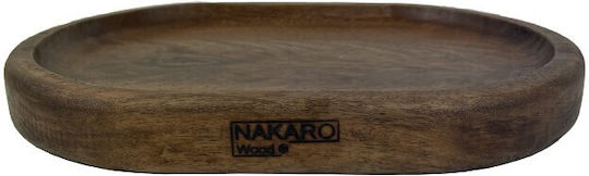 Nakaro Wood Πλατώ Σερβιρίσματος Ξύλινο 32x25x3εκ.