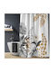 Next Kelly Κουρτίνα Μπάνιου 200x180cm Kelly White