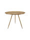 Round Side Coffee Table Fl245 Metal Gold Antique W59xL59xH46cm