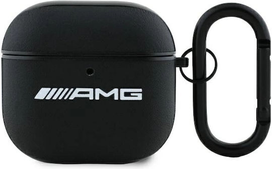 Mercedes-Benz Logo Hülle Leder in Schwarz Farbe für Apple AirPods 4