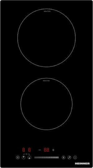 Heinner Domino Induction Cooktop Autonomous with Child Lock Function 28.8x52εκ.
