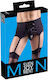 Svenjoyment Sexy Men's Lace Suspender Belt Black Xl