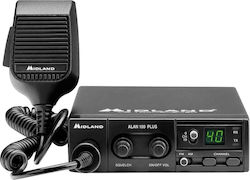 Midland Alan 100 Plus CB Αυτοκινήτου 4W με Μονόχρωμη Οθόνη